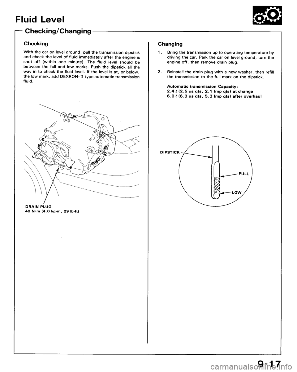 HONDA ACCORD 1992 CB / 4.G Workshop Manual 