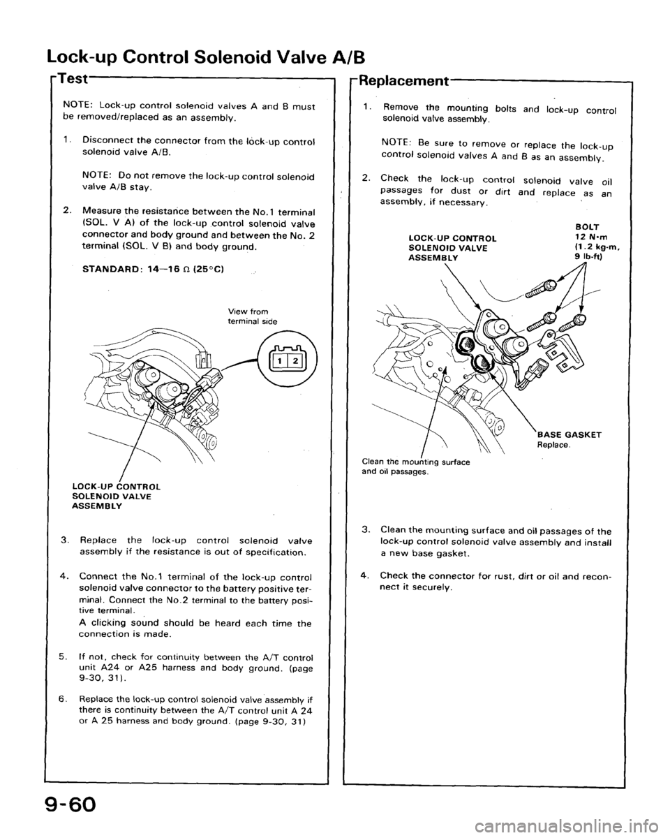 HONDA ACCORD 1992 CB / 4.G Workshop Manual 