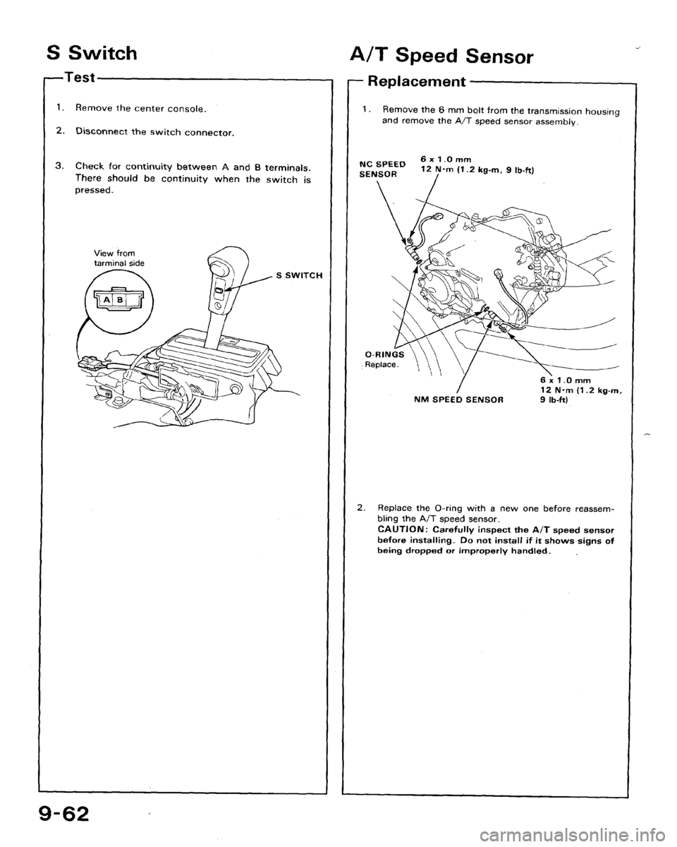HONDA ACCORD 1992 CB / 4.G Workshop Manual 