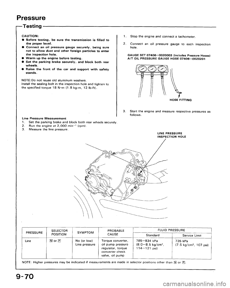 HONDA ACCORD 1992 CB / 4.G Workshop Manual 