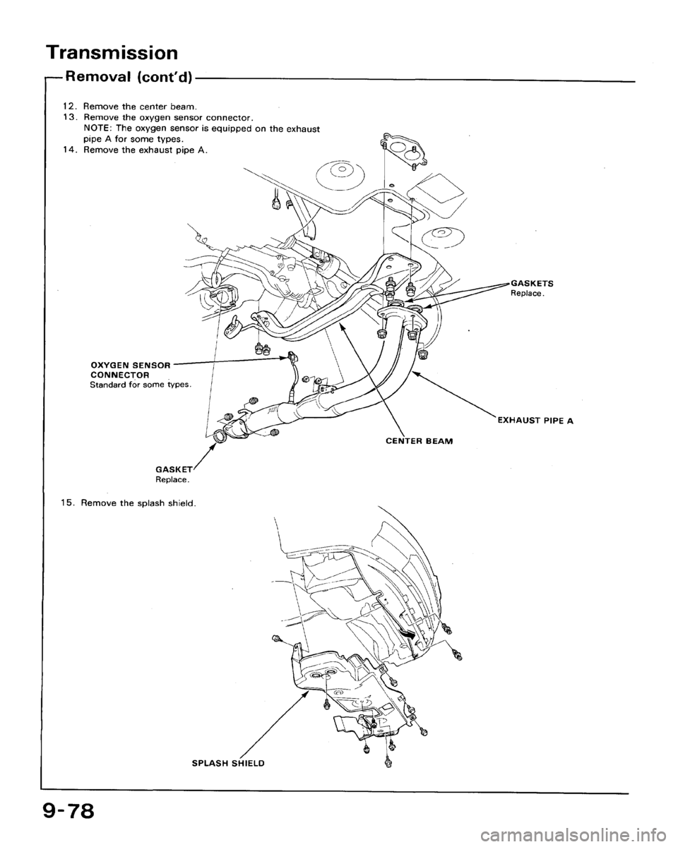 HONDA ACCORD 1992 CB / 4.G Workshop Manual 