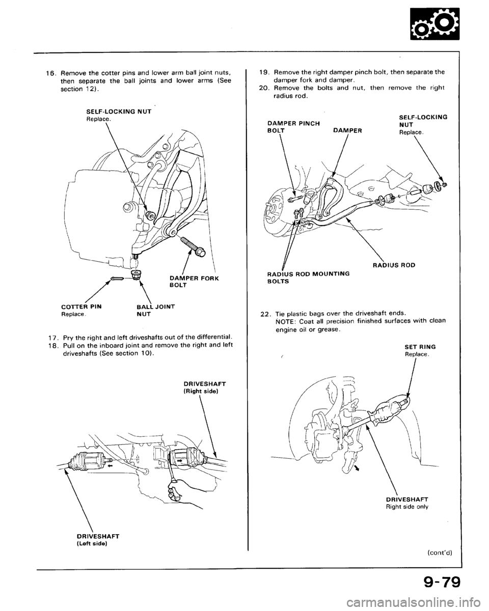 HONDA ACCORD 1992 CB / 4.G Workshop Manual 