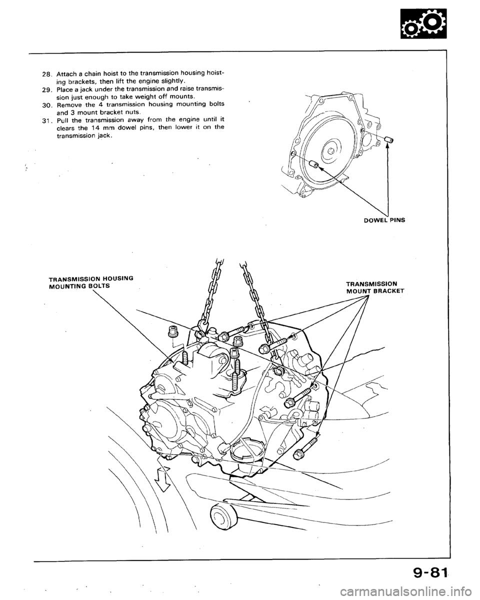 HONDA ACCORD 1992 CB / 4.G Workshop Manual 