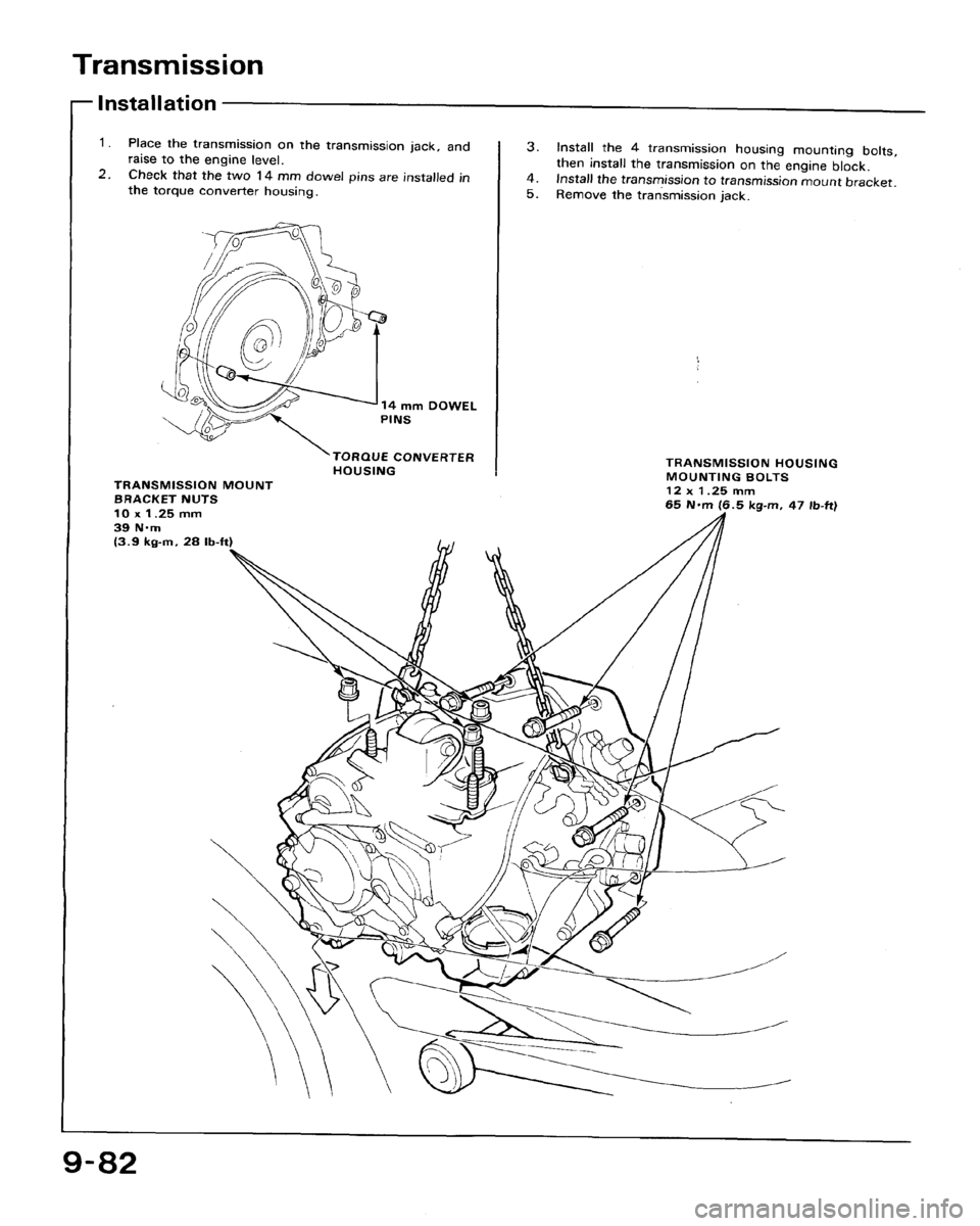 HONDA ACCORD 1992 CB / 4.G Workshop Manual 