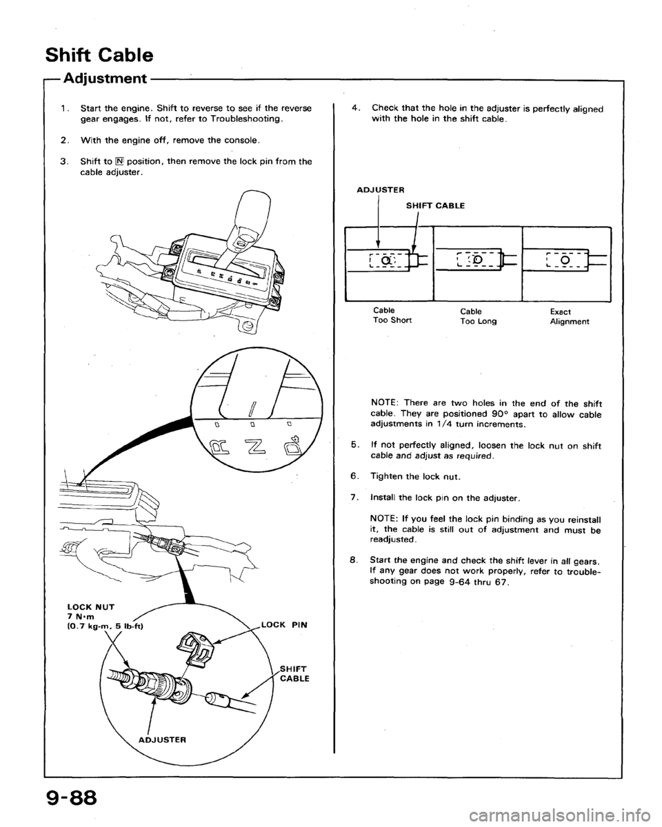 HONDA ACCORD 1992 CB / 4.G Workshop Manual 