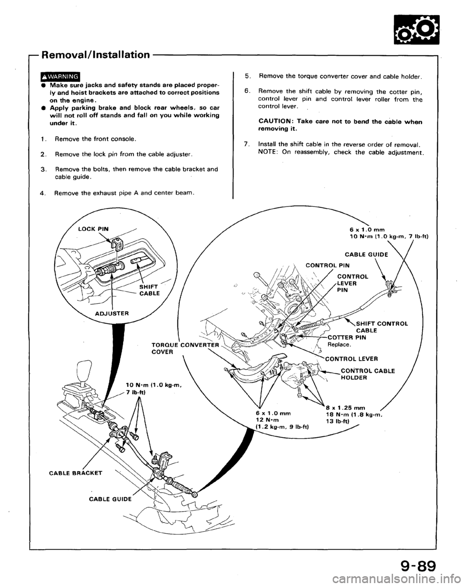 HONDA ACCORD 1992 CB / 4.G Workshop Manual 