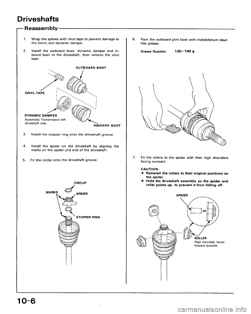 HONDA ACCORD 1992 CB / 4.G Workshop Manual 