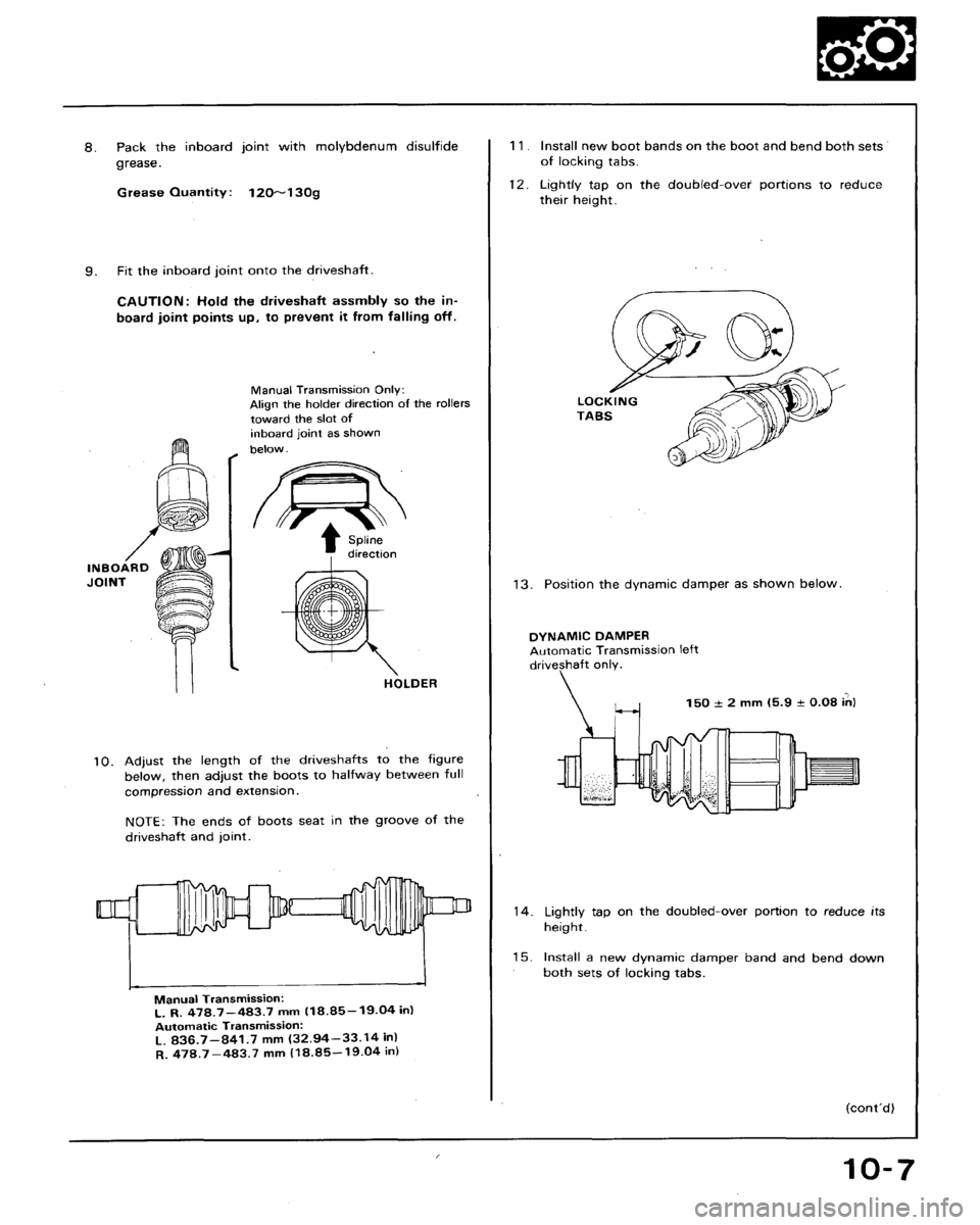 HONDA ACCORD 1992 CB / 4.G Workshop Manual 