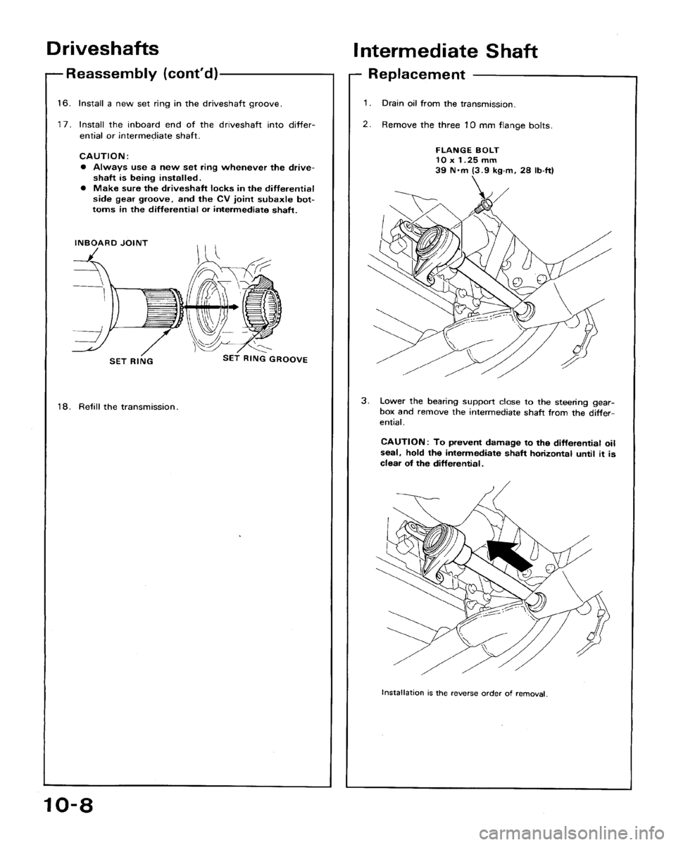 HONDA ACCORD 1992 CB / 4.G Workshop Manual 