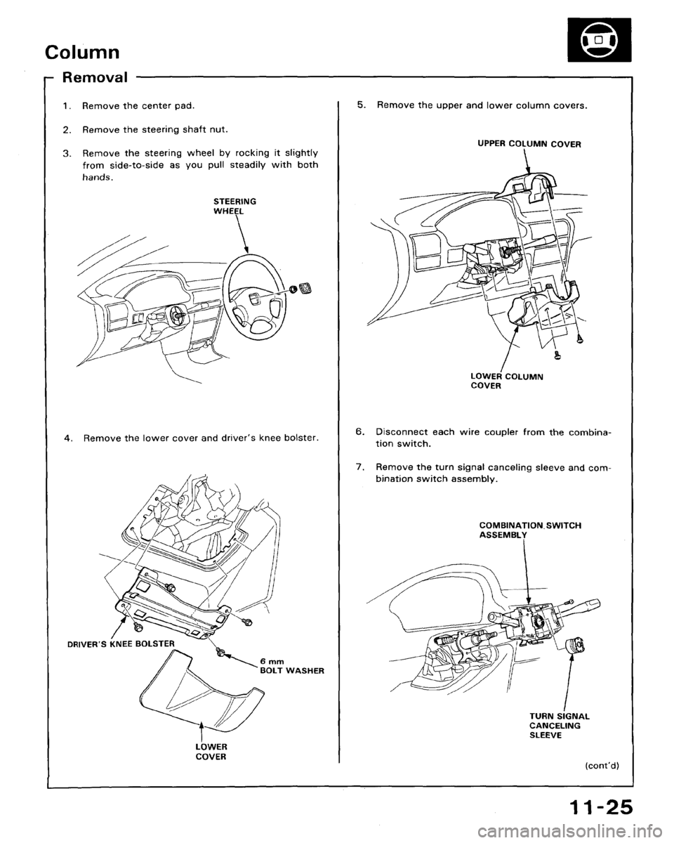 HONDA ACCORD 1992 CB / 4.G Workshop Manual 
