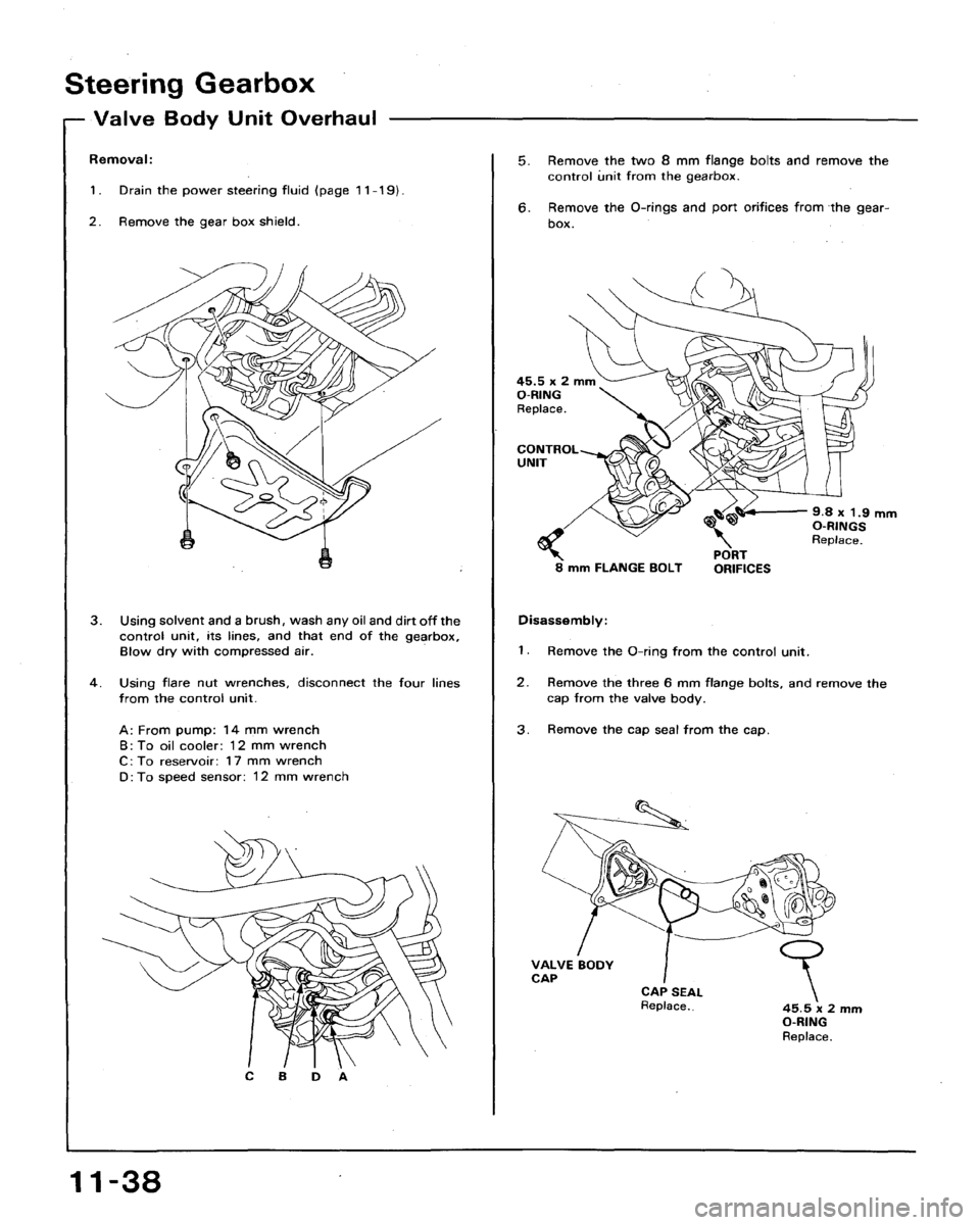 HONDA ACCORD 1992 CB / 4.G Workshop Manual 