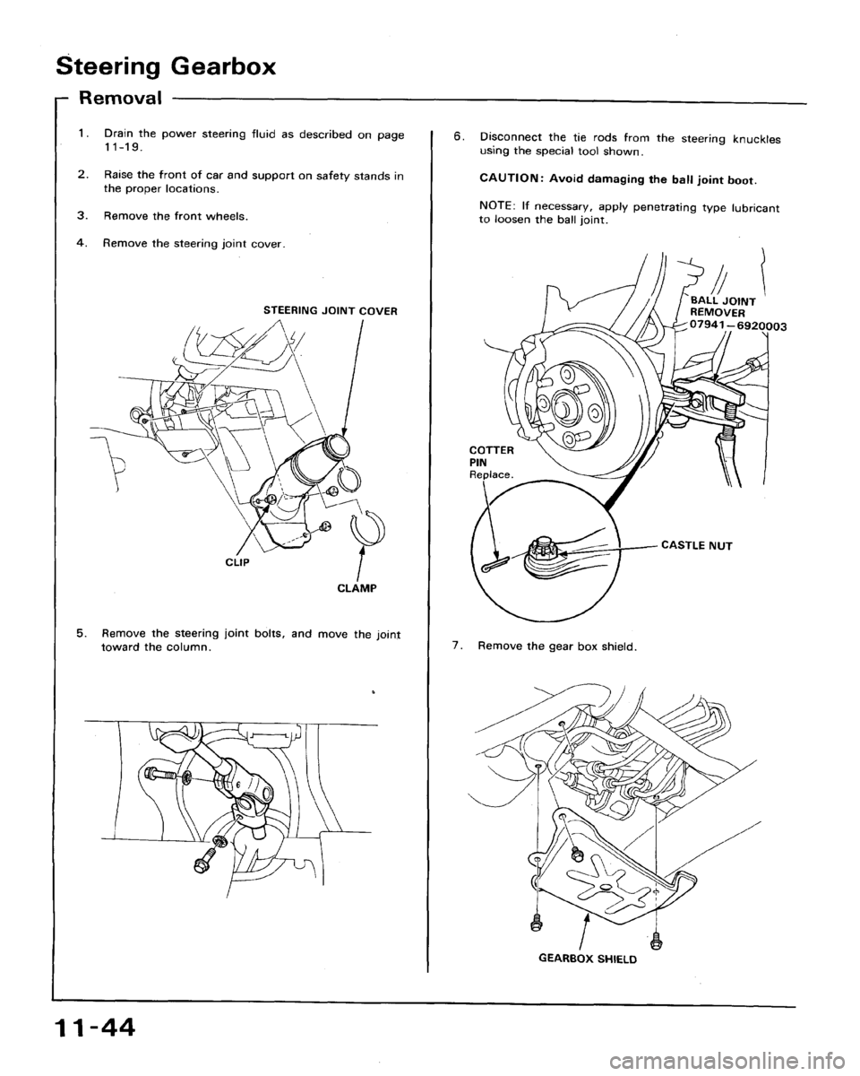 HONDA ACCORD 1992 CB / 4.G Workshop Manual 