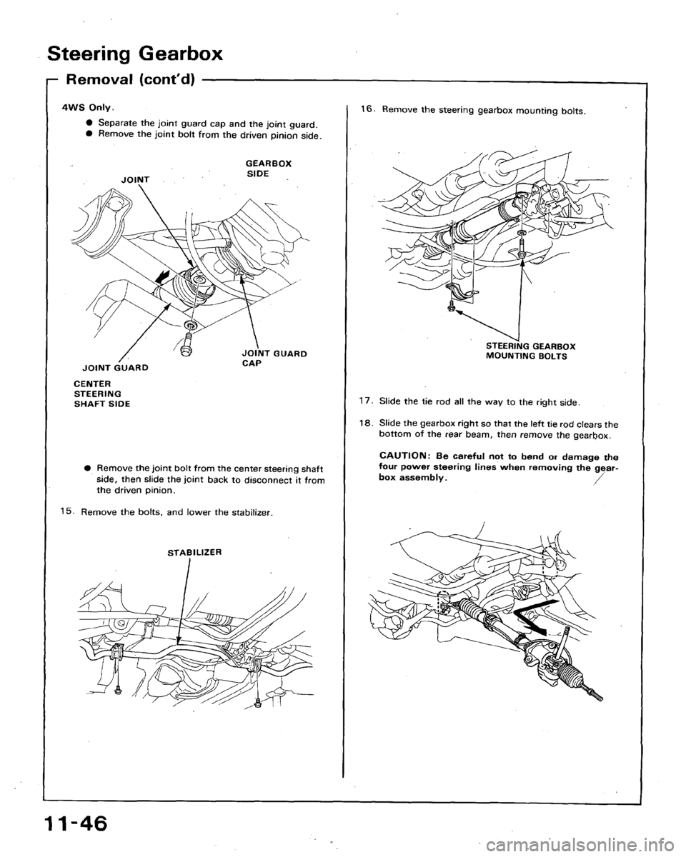 HONDA ACCORD 1992 CB / 4.G Workshop Manual 