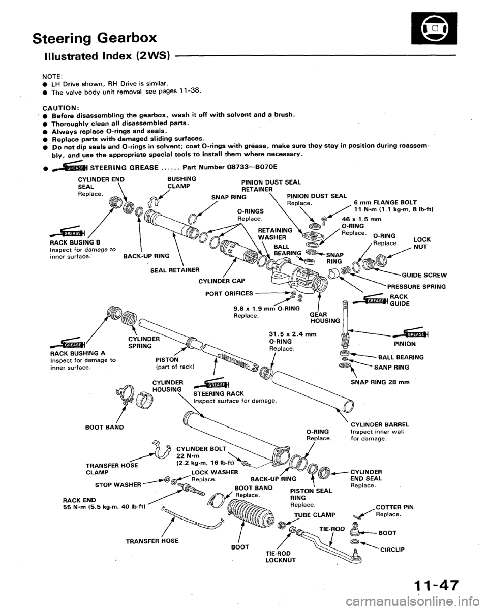 HONDA ACCORD 1992 CB / 4.G Workshop Manual 