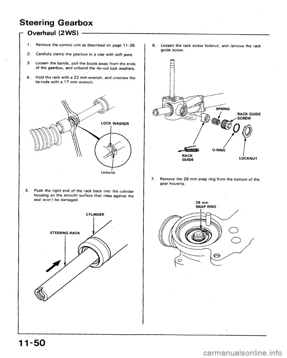 HONDA ACCORD 1992 CB / 4.G Workshop Manual 