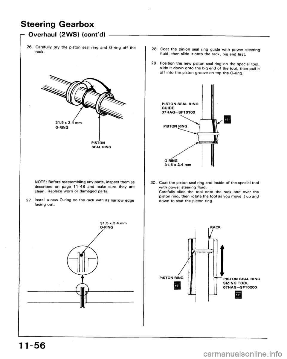 HONDA ACCORD 1992 CB / 4.G Workshop Manual 