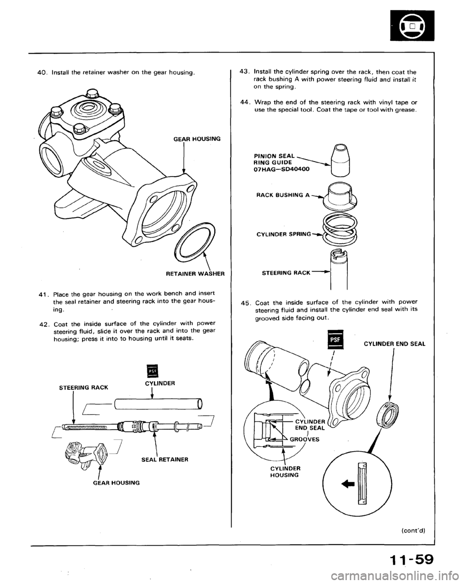 HONDA ACCORD 1992 CB / 4.G Workshop Manual 