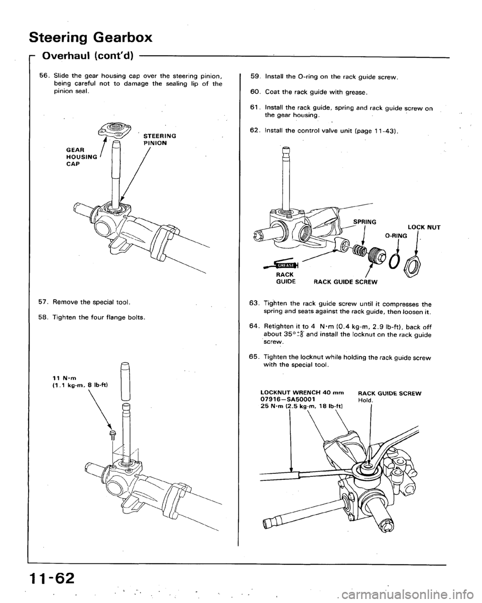 HONDA ACCORD 1992 CB / 4.G Workshop Manual 