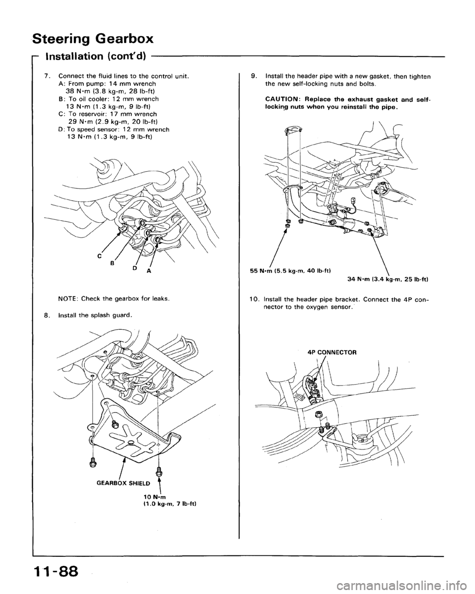 HONDA ACCORD 1992 CB / 4.G Workshop Manual 