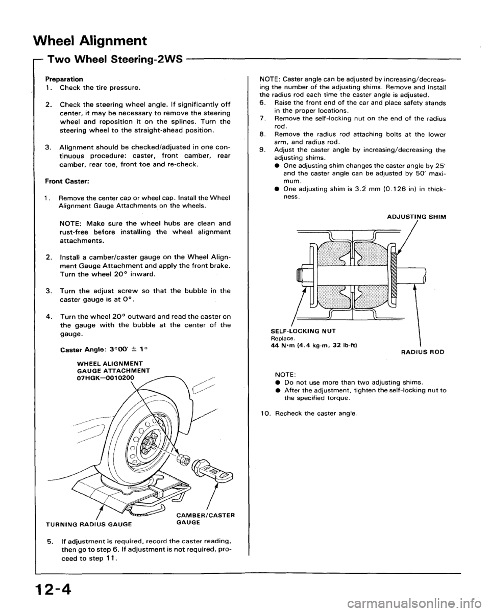 HONDA ACCORD 1992 CB / 4.G Workshop Manual 