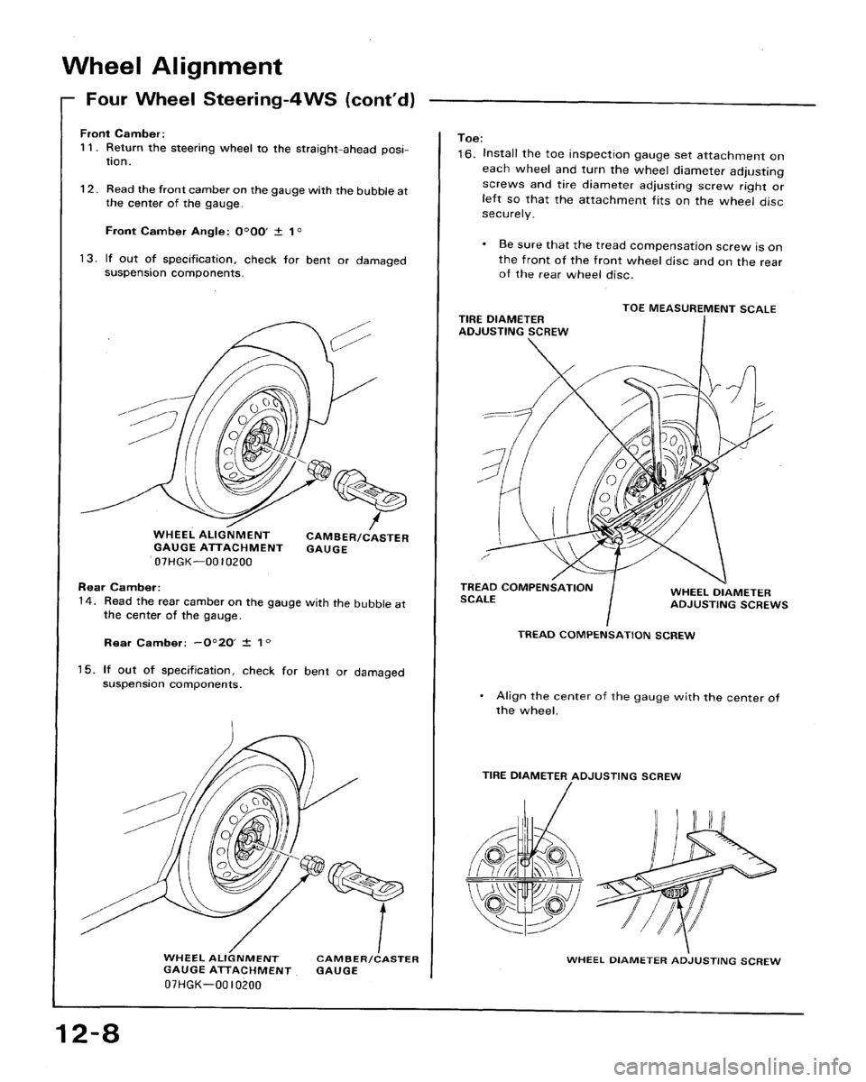 HONDA ACCORD 1992 CB / 4.G Workshop Manual 