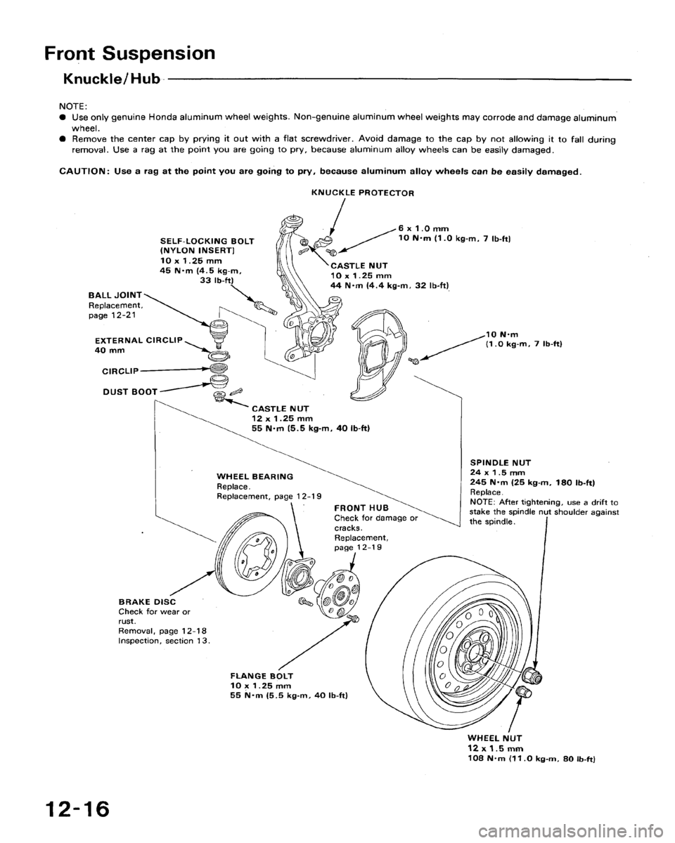 HONDA ACCORD 1992 CB / 4.G Workshop Manual 