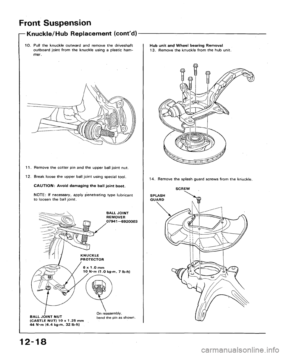 HONDA ACCORD 1992 CB / 4.G Workshop Manual 