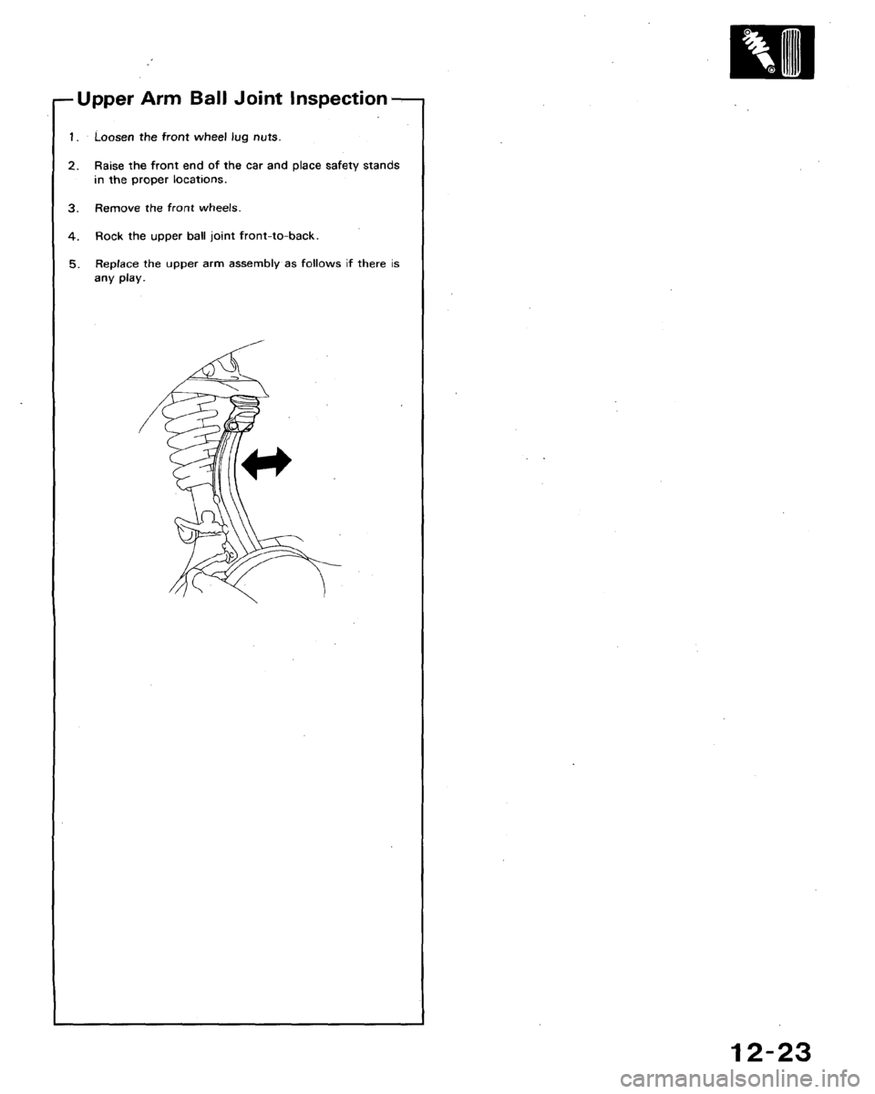 HONDA ACCORD 1992 CB / 4.G Workshop Manual 