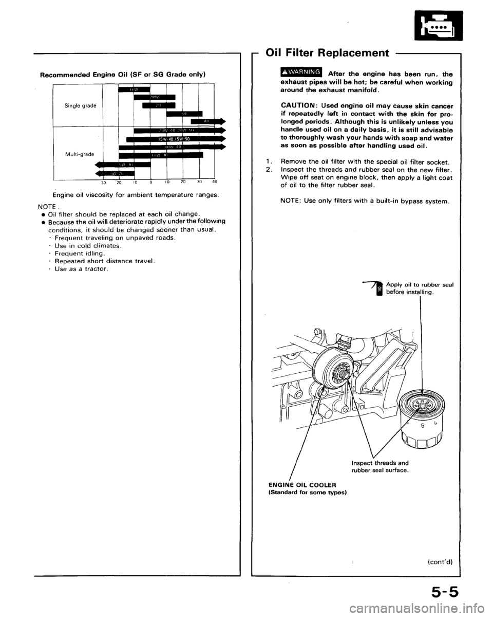 HONDA ACCORD 1992 CB / 4.G Workshop Manual 
