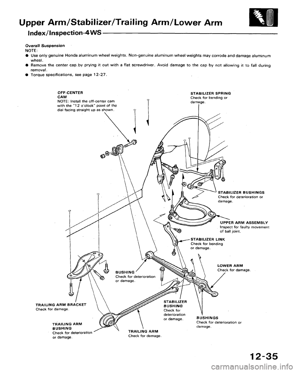 HONDA ACCORD 1992 CB / 4.G Workshop Manual 