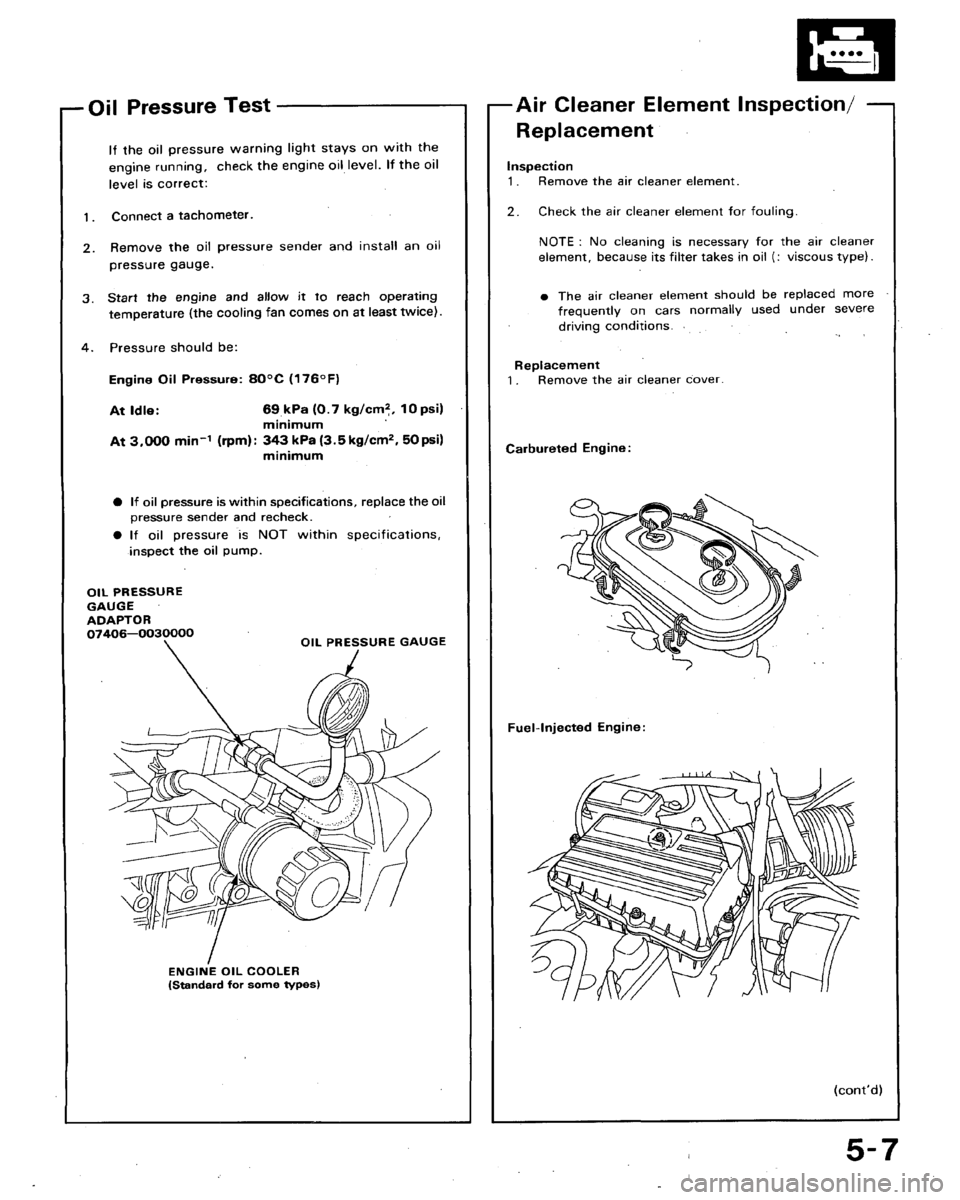 HONDA ACCORD 1992 CB / 4.G Workshop Manual 