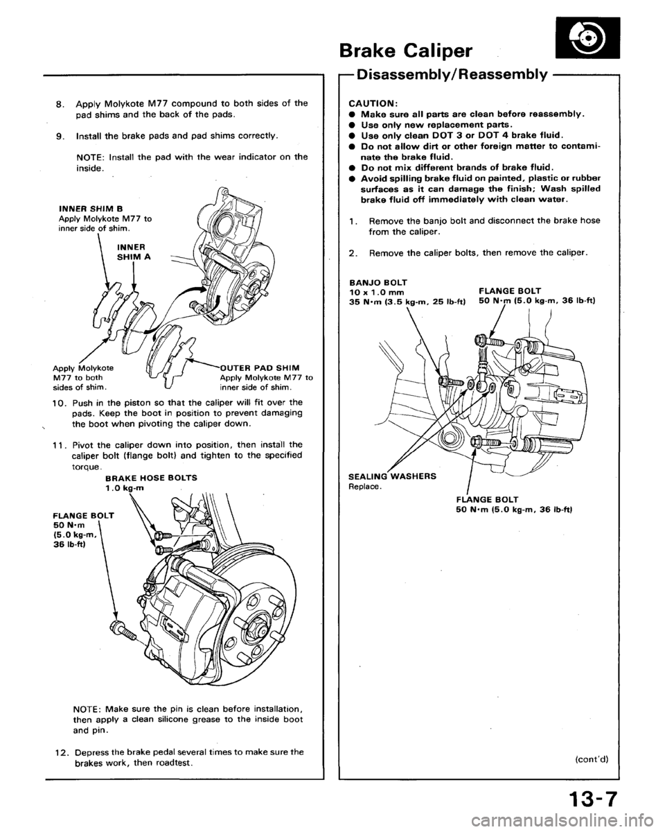 HONDA ACCORD 1992 CB / 4.G Workshop Manual 