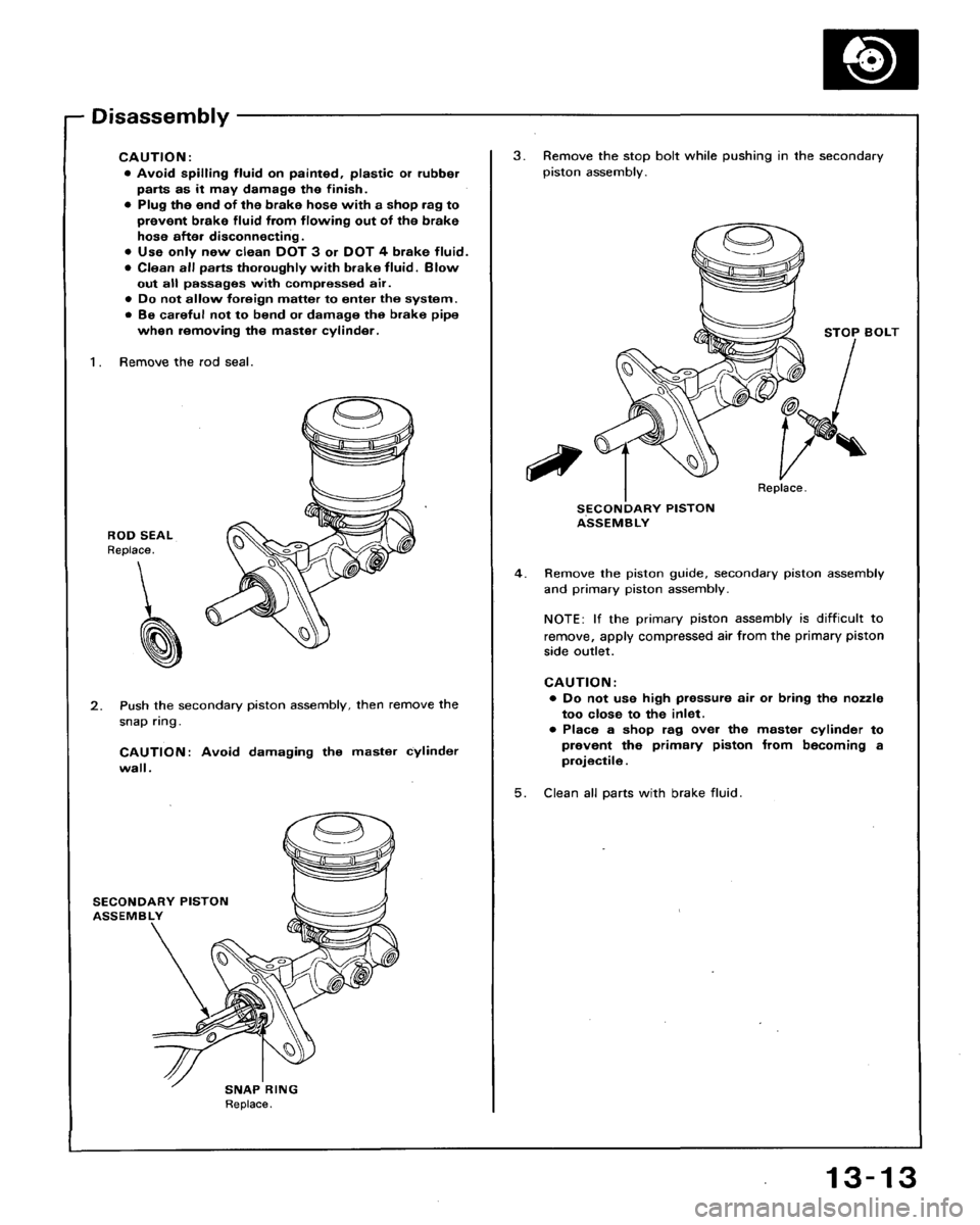 HONDA ACCORD 1992 CB / 4.G Workshop Manual 