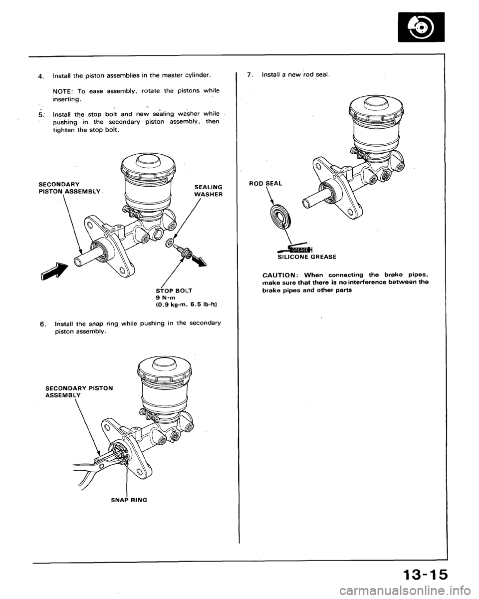 HONDA ACCORD 1992 CB / 4.G Workshop Manual 