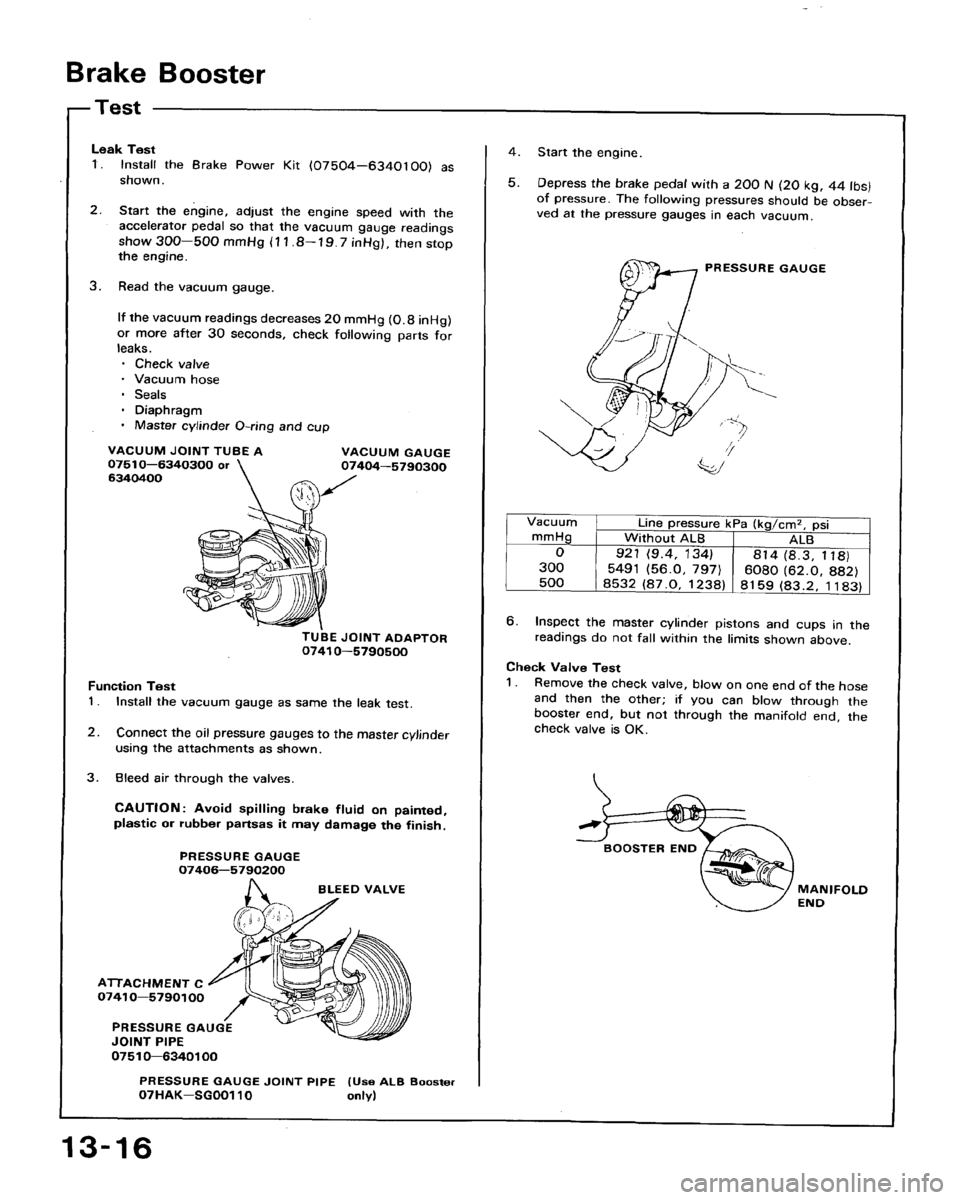 HONDA ACCORD 1992 CB / 4.G Workshop Manual 