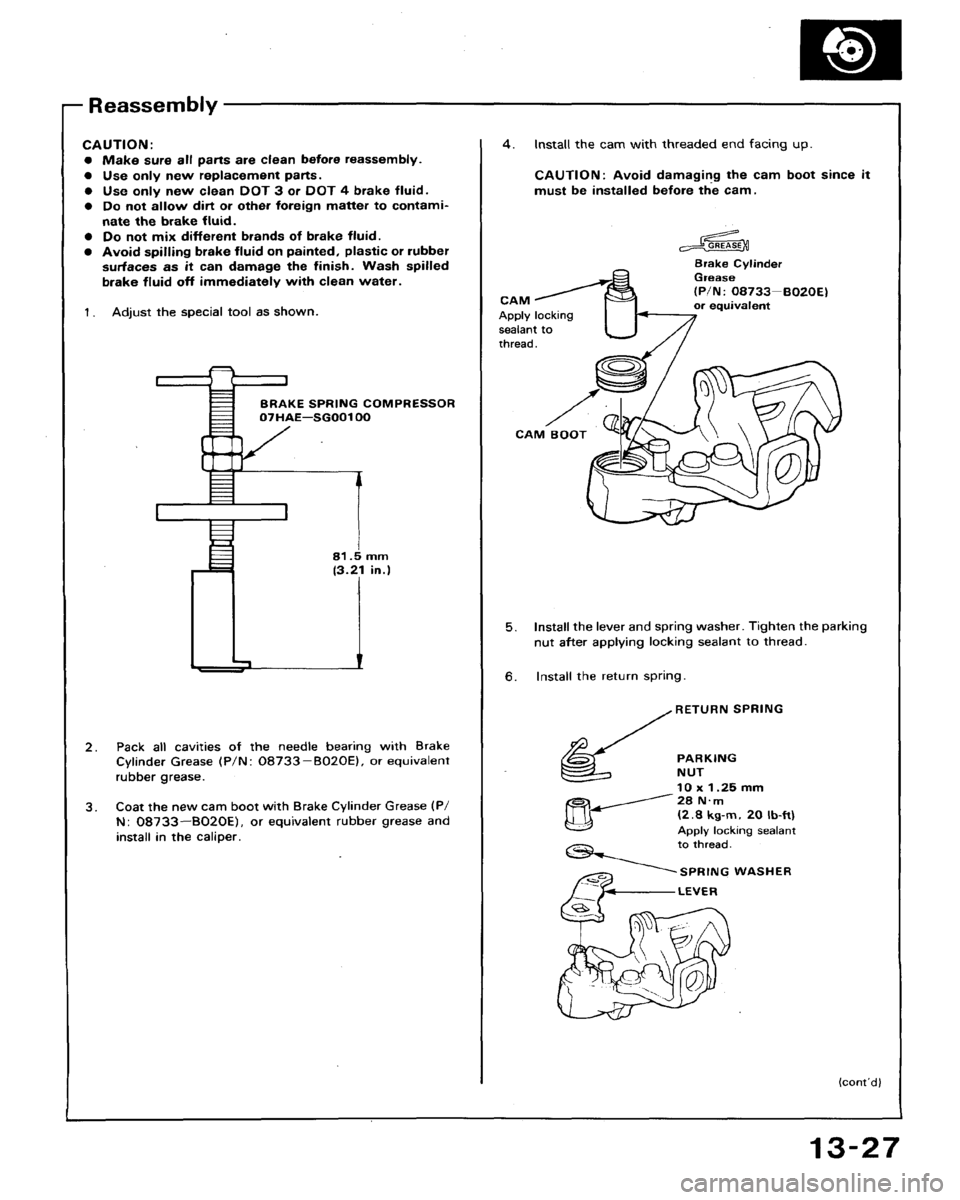 HONDA ACCORD 1992 CB / 4.G Workshop Manual 