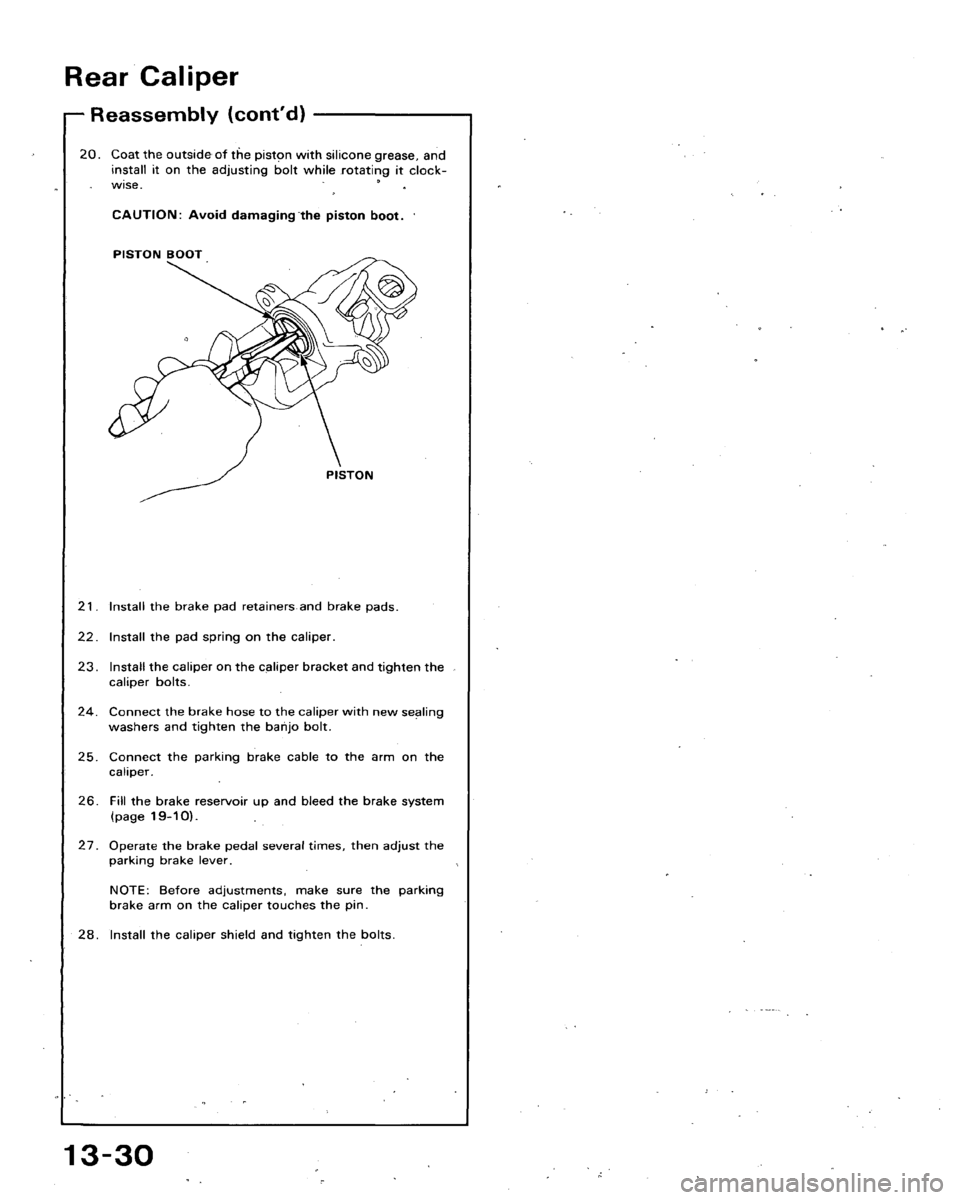 HONDA ACCORD 1992 CB / 4.G Workshop Manual 