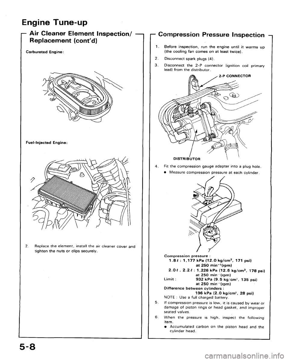 HONDA ACCORD 1992 CB / 4.G Workshop Manual 