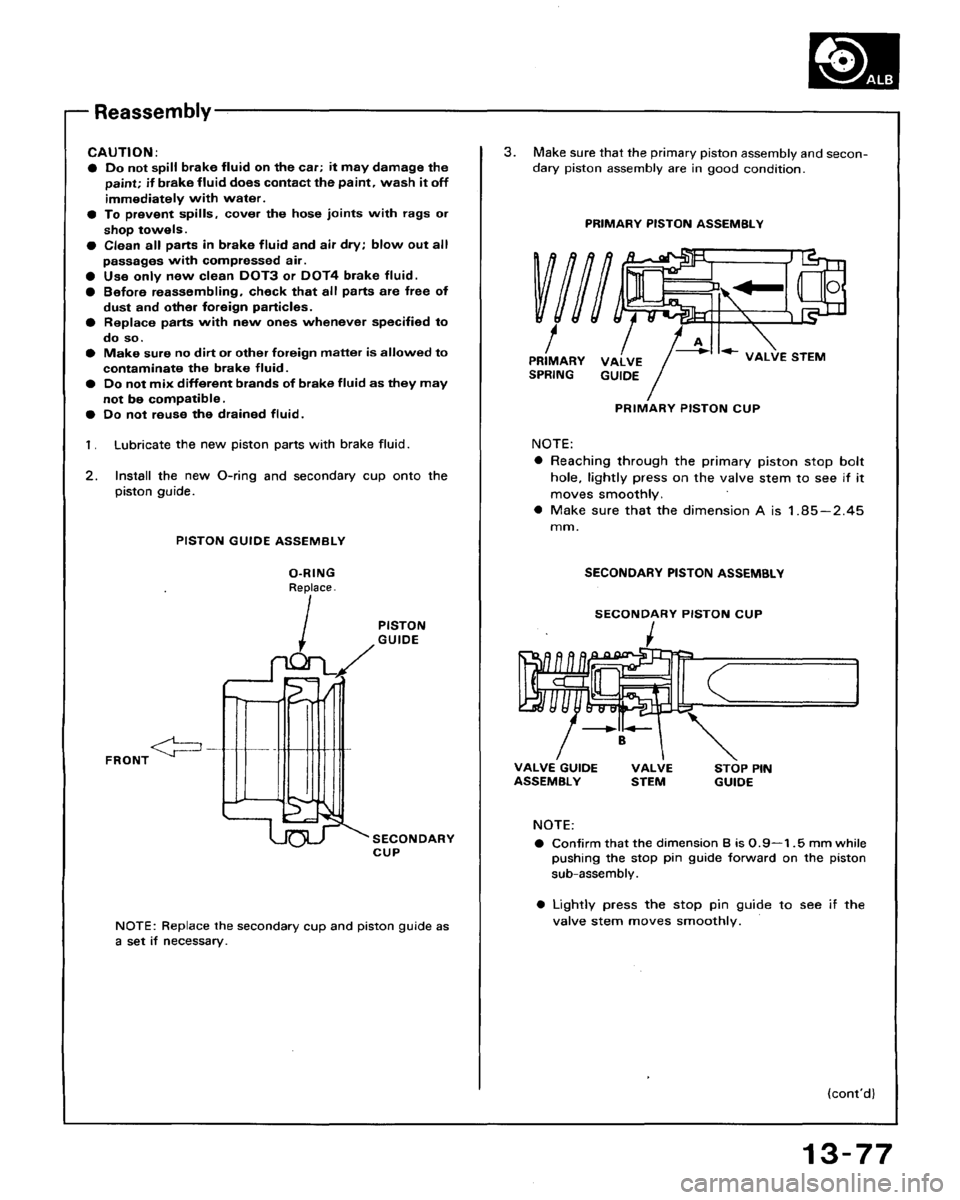 HONDA ACCORD 1992 CB / 4.G Workshop Manual 