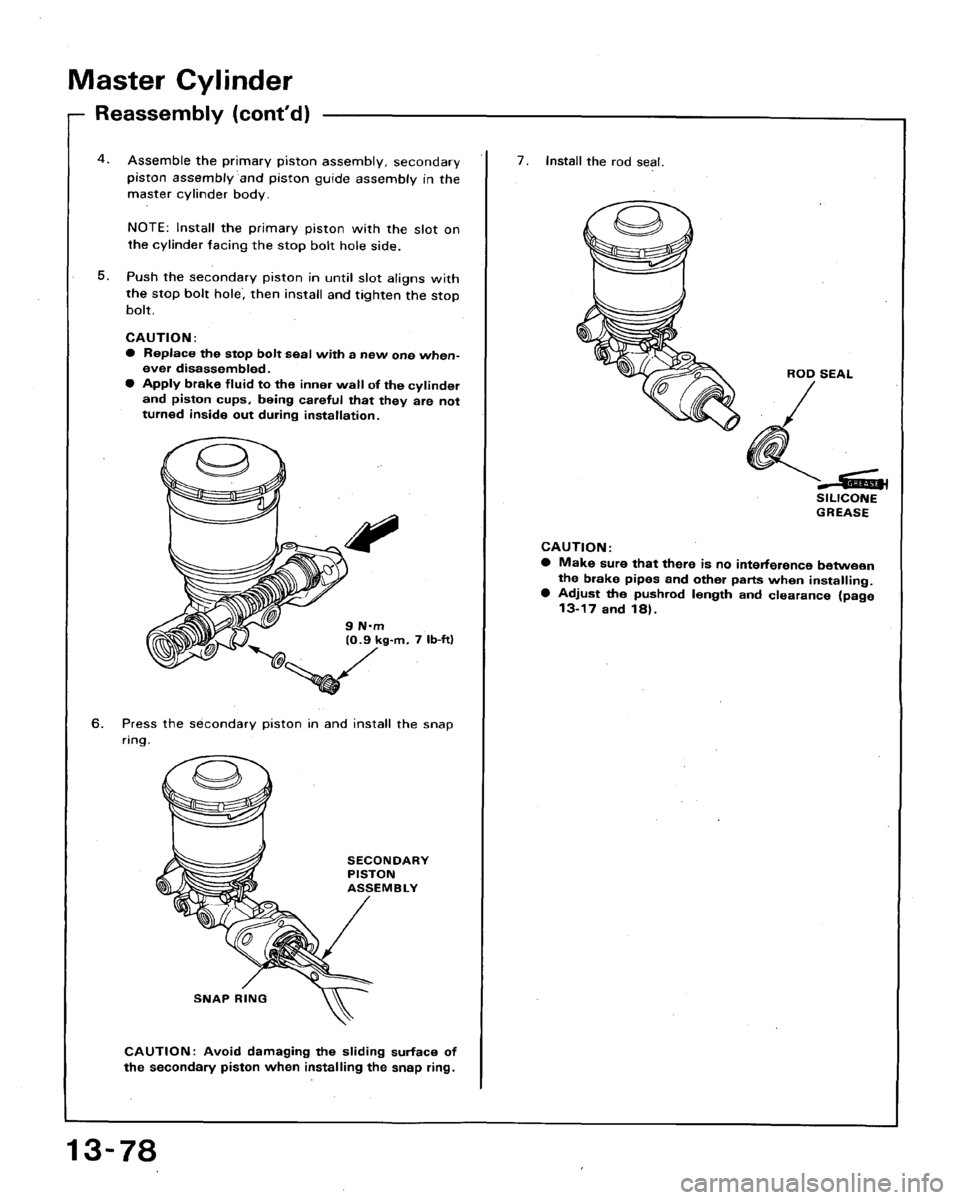 HONDA ACCORD 1992 CB / 4.G Workshop Manual 
