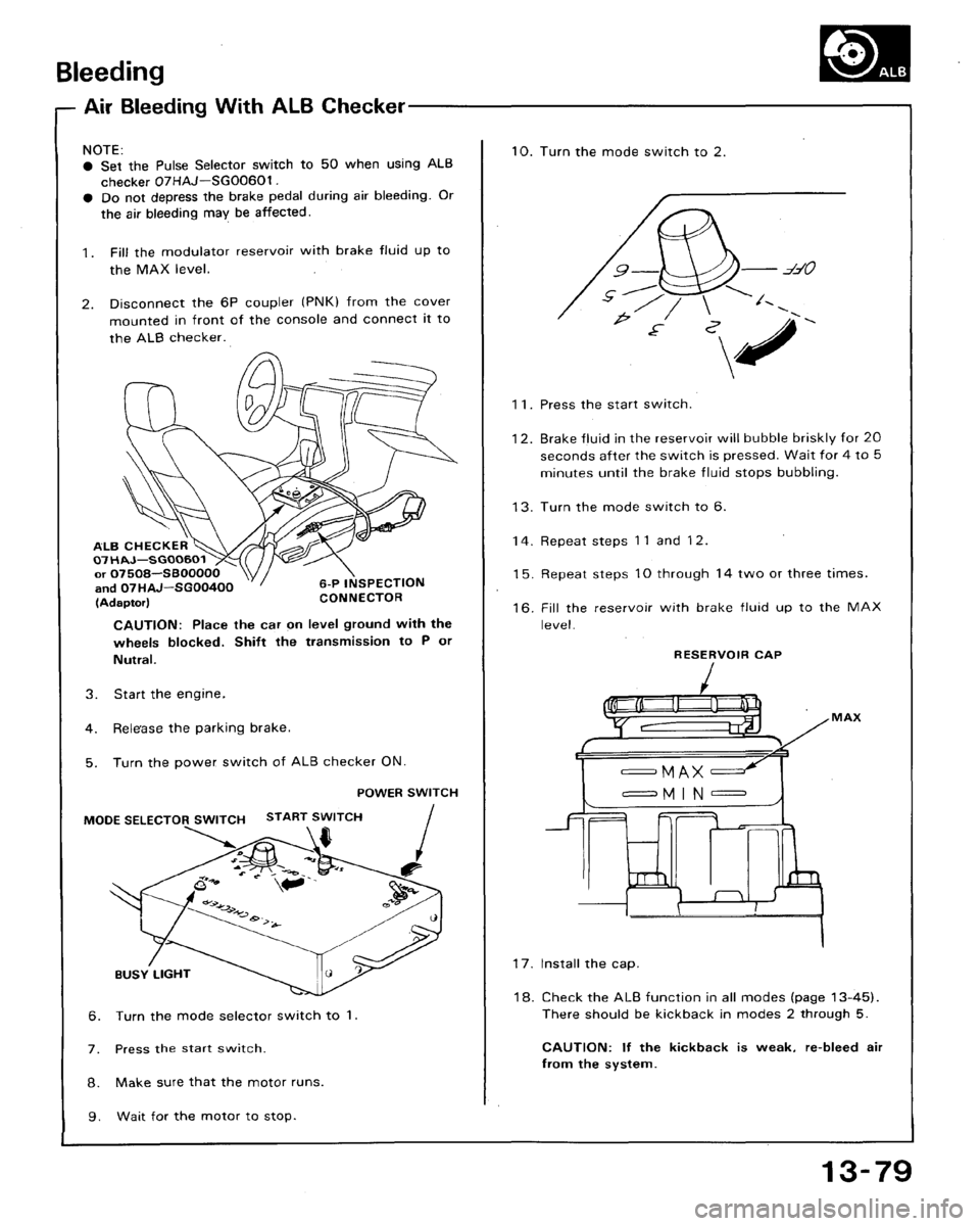 HONDA ACCORD 1992 CB / 4.G Workshop Manual 