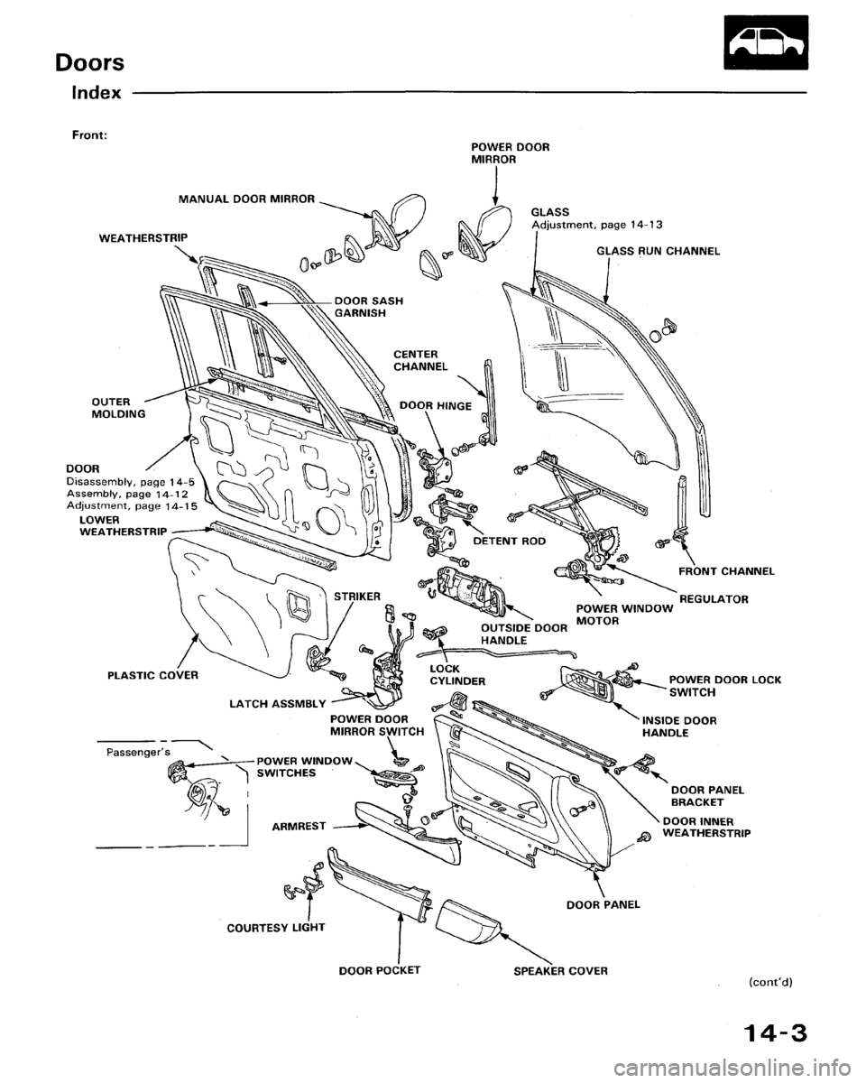 HONDA ACCORD 1992 CB / 4.G Workshop Manual 