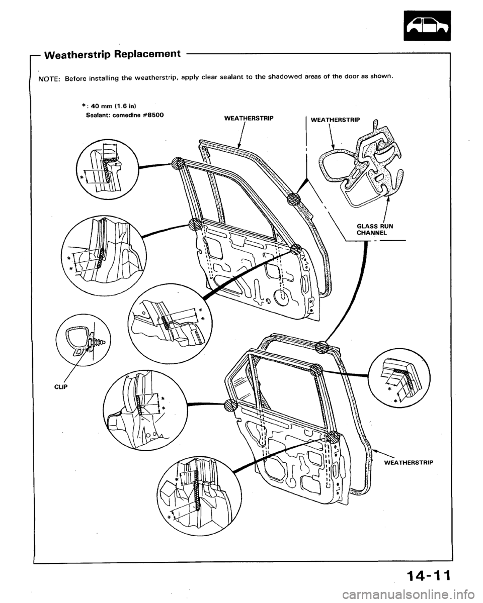 HONDA ACCORD 1992 CB / 4.G Workshop Manual 
