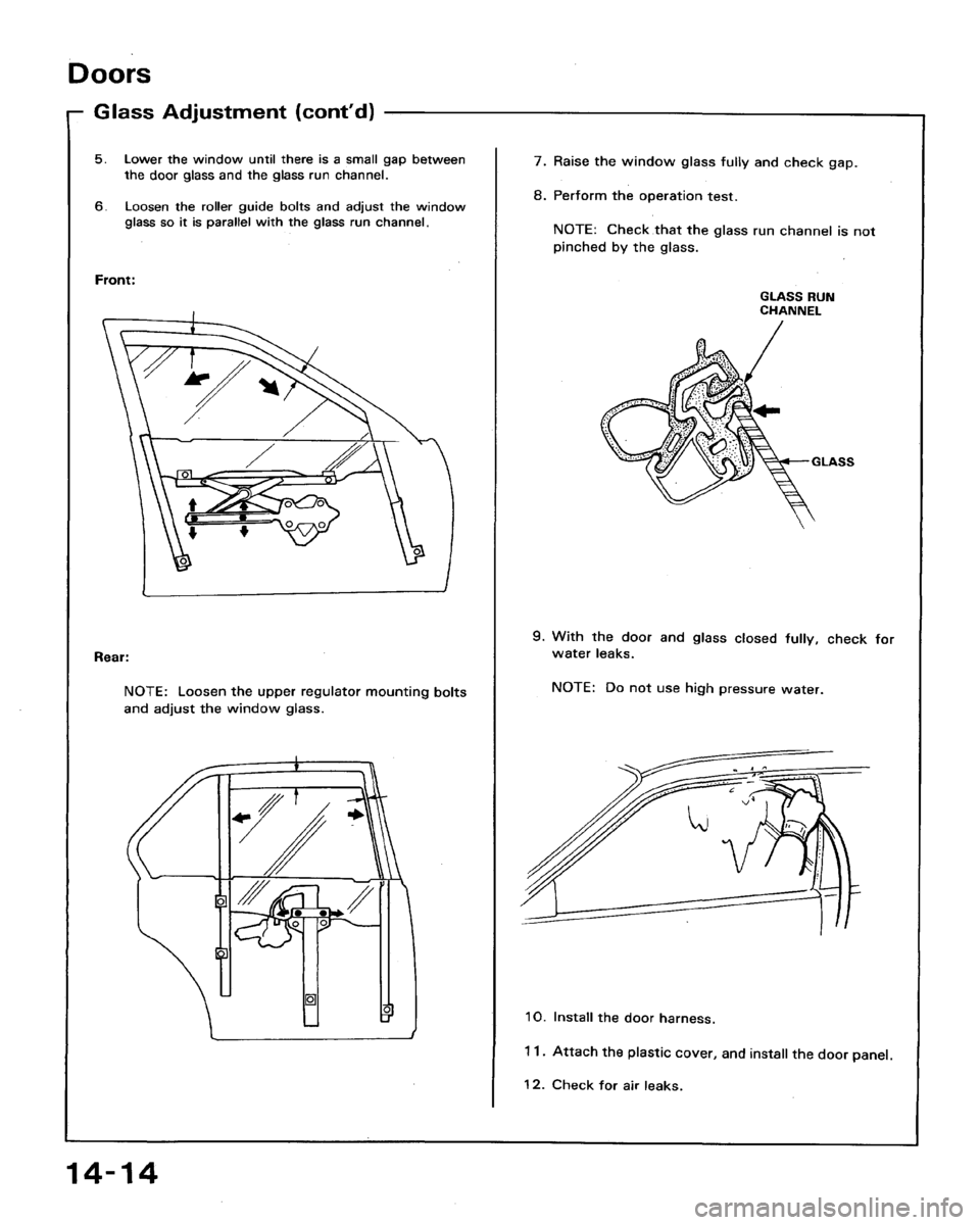 HONDA ACCORD 1992 CB / 4.G Workshop Manual 