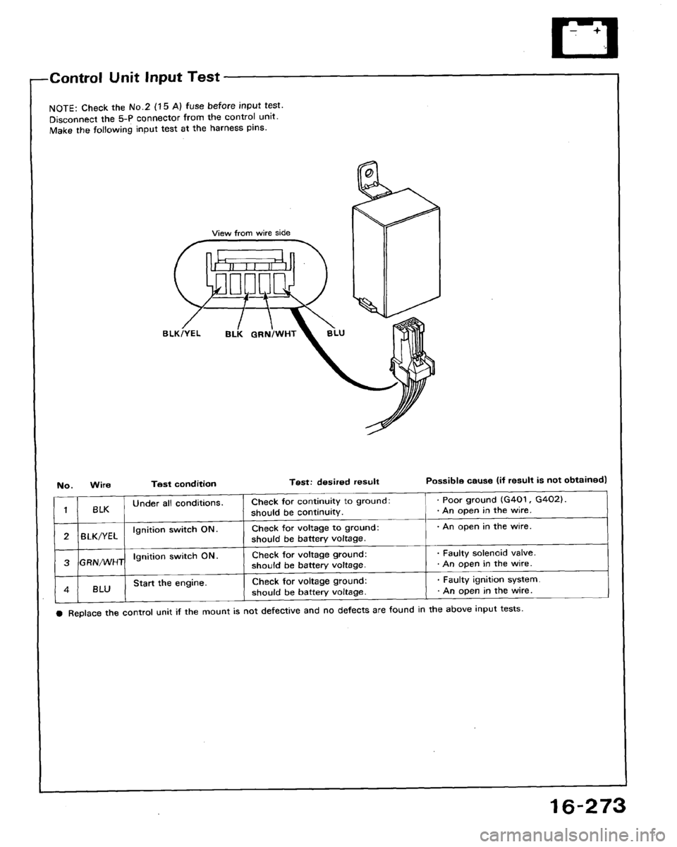 HONDA ACCORD 1992 CB / 4.G Workshop Manual 