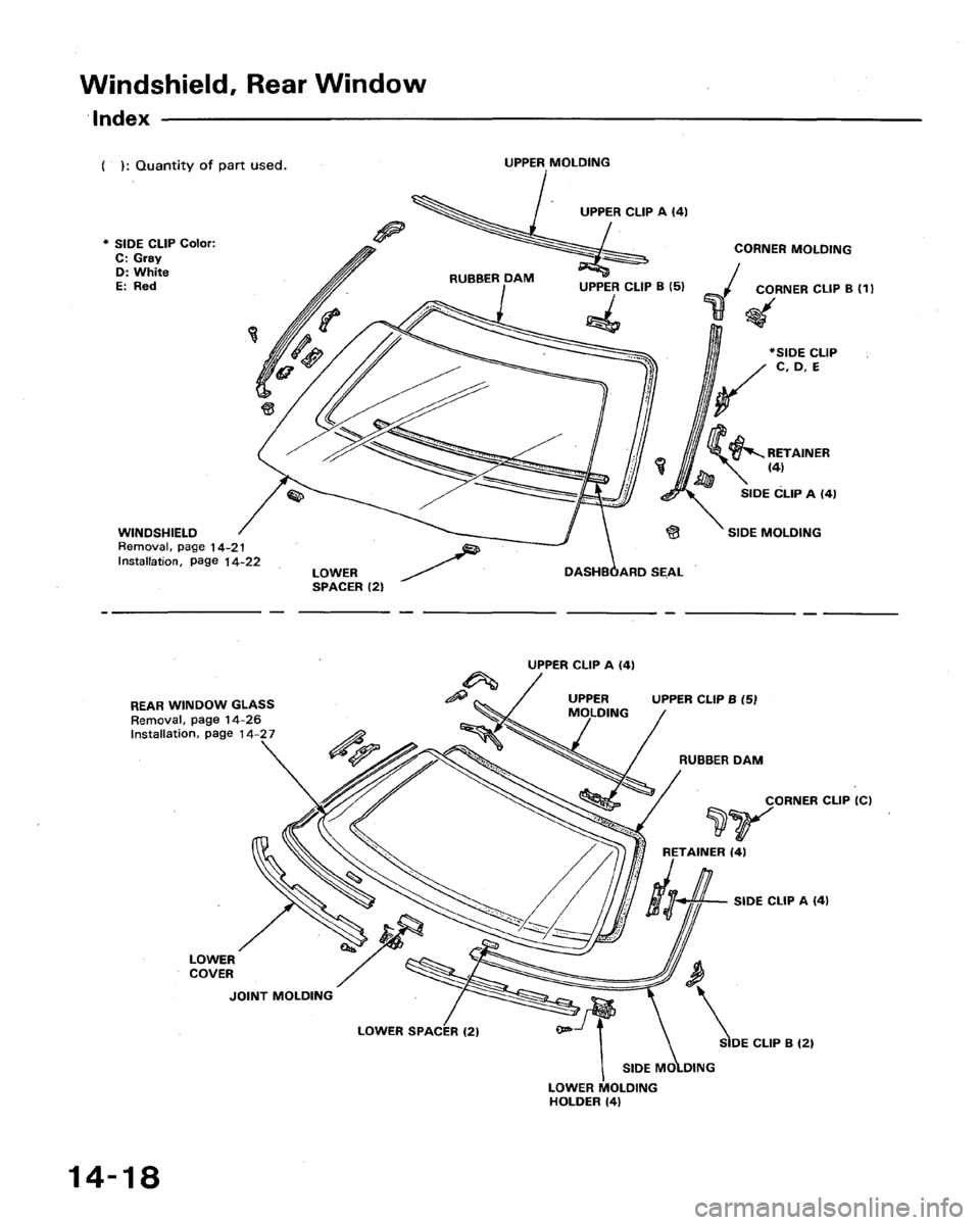 HONDA ACCORD 1992 CB / 4.G Workshop Manual 