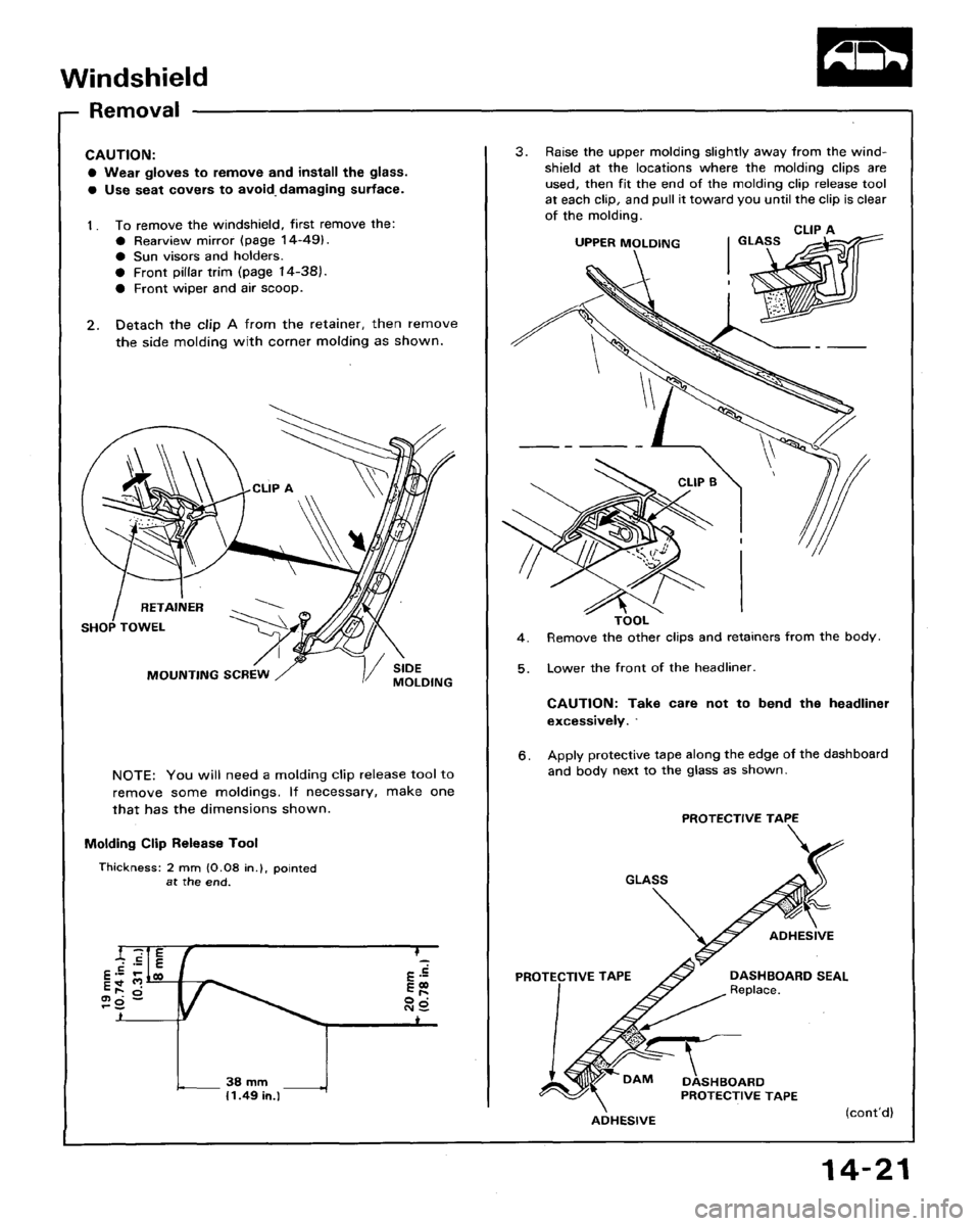 HONDA ACCORD 1992 CB / 4.G Workshop Manual 
