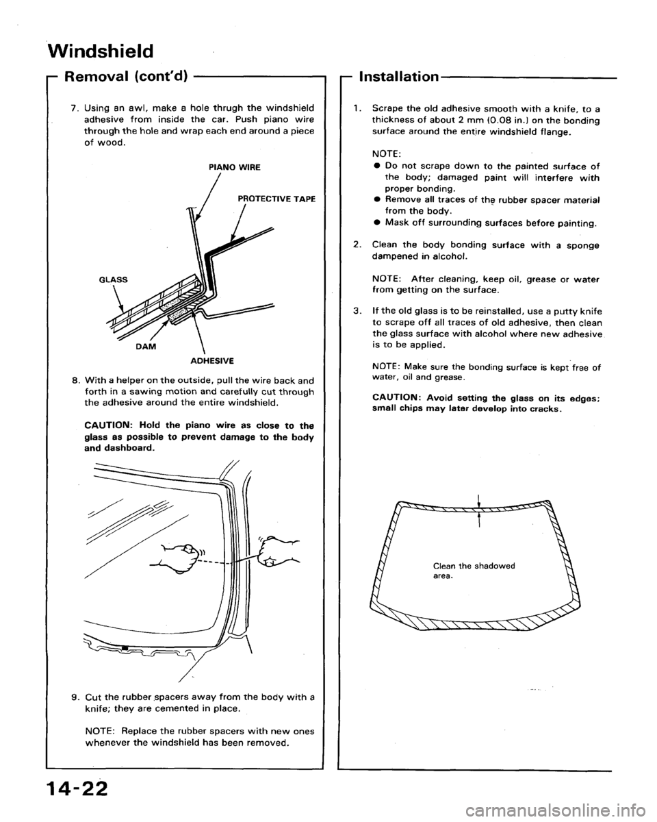 HONDA ACCORD 1992 CB / 4.G Workshop Manual 
