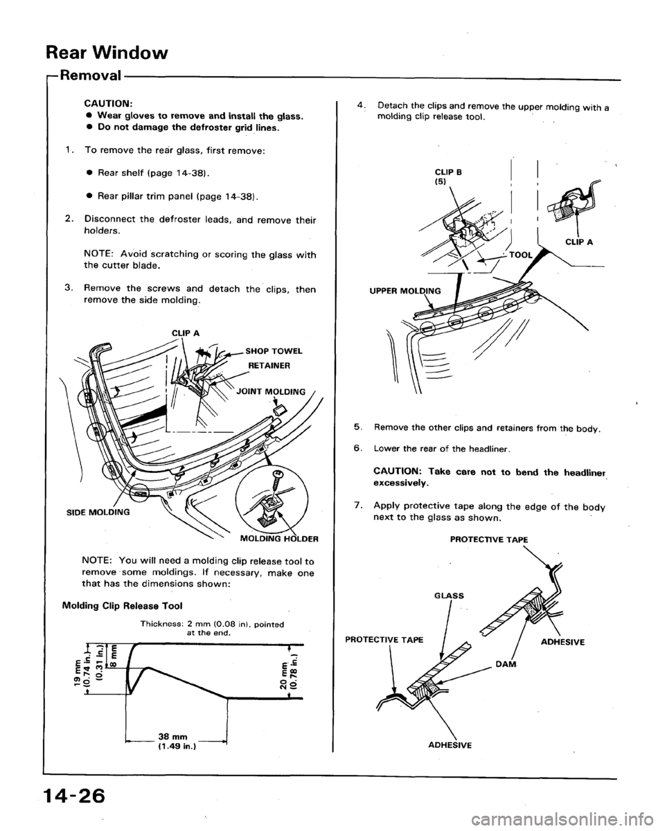 HONDA ACCORD 1992 CB / 4.G Workshop Manual 