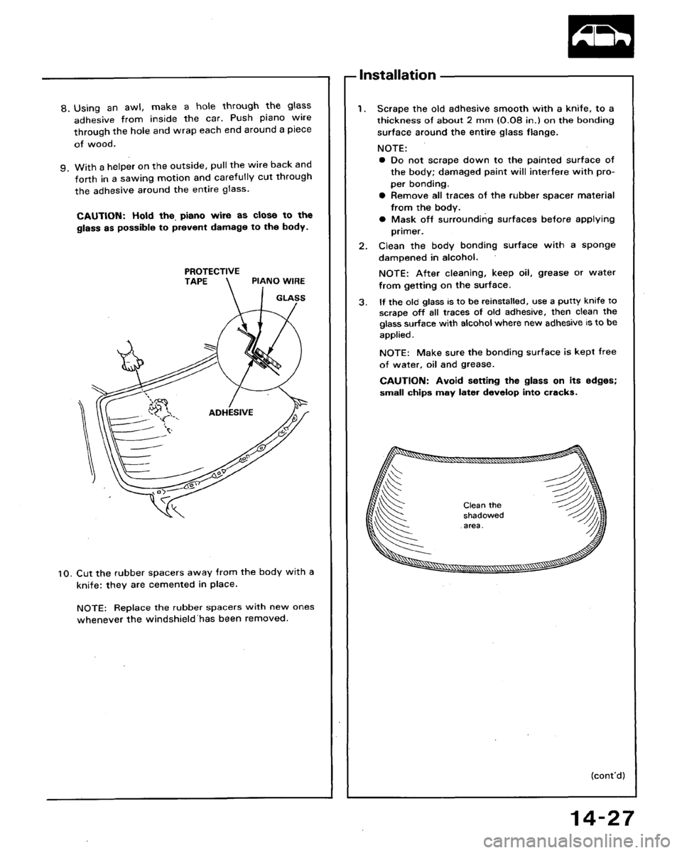 HONDA ACCORD 1992 CB / 4.G Workshop Manual 